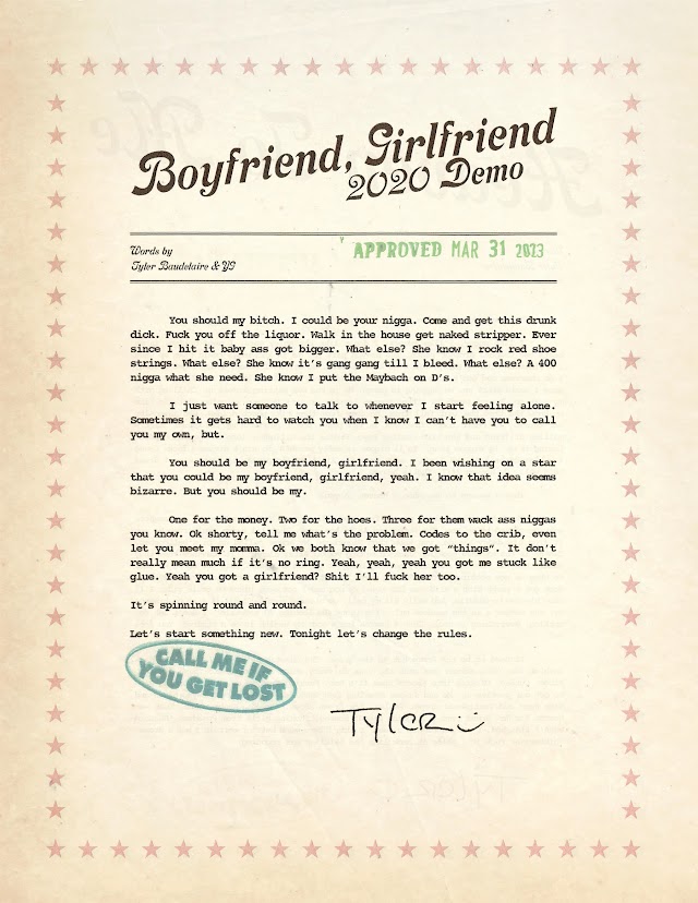 BOYFRIEND, GIRLFRIEND [Lyrics Sheet]