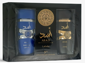 ESTUCHE ASAD PARA HOMBRES 2PZS 100ML C/U ASAD + ASAD ZANZIBAR