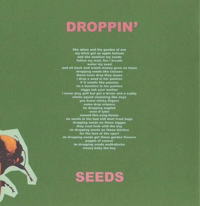 Droppin' Seeds [Lyrics Sheet]