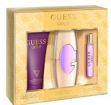 ESTUCHE GUESS GUESS GOLD PARA MUJERES 3PZS 75ML EDT + 15ML EDT + CREMA
