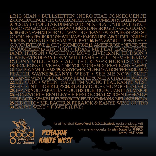 Perajok & Kanye West Presents: G.O.O.D. Ass Mixtape [Back Cover]