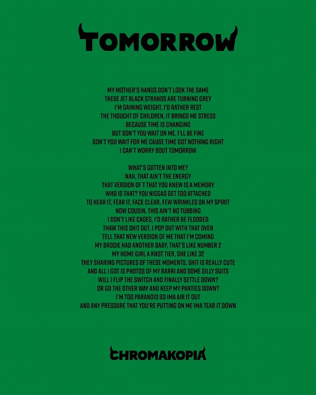 Tomorrow [Lyrics Sheet]