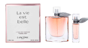 ESTUCHE LANCOME LA VIDA ES BELLA PARA MUJERES 2PZS 100ML EDP + 15ML EDP