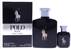 ESTUCHE RALPH LAUREN POLO NEGRO PARA HOMBRES 2PZS 125ML + 15ML