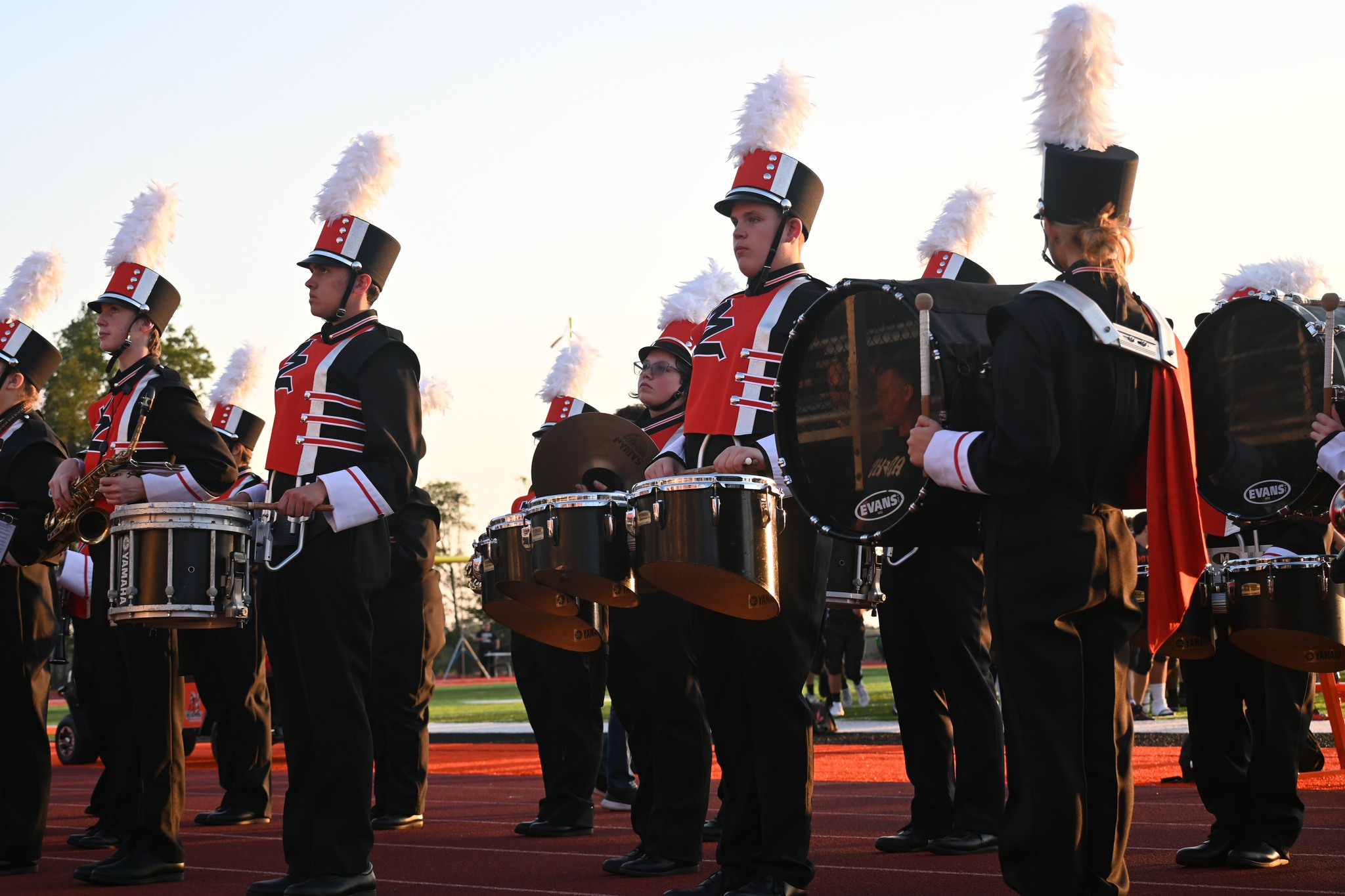 Rams Marching Band performs