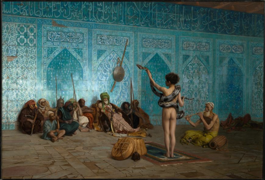 Jean-Léon Gérôme, Snake Charmer, c. 1879, oil on canvas (Sterling Francine Clark Art Institute, Williamstown, Massachusetts)