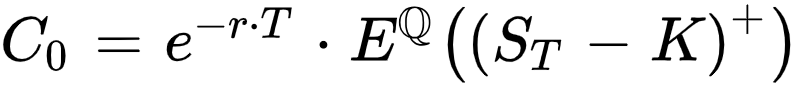 C_0=e^{-r*T}*E^{QQ}((S_T-K)^+)