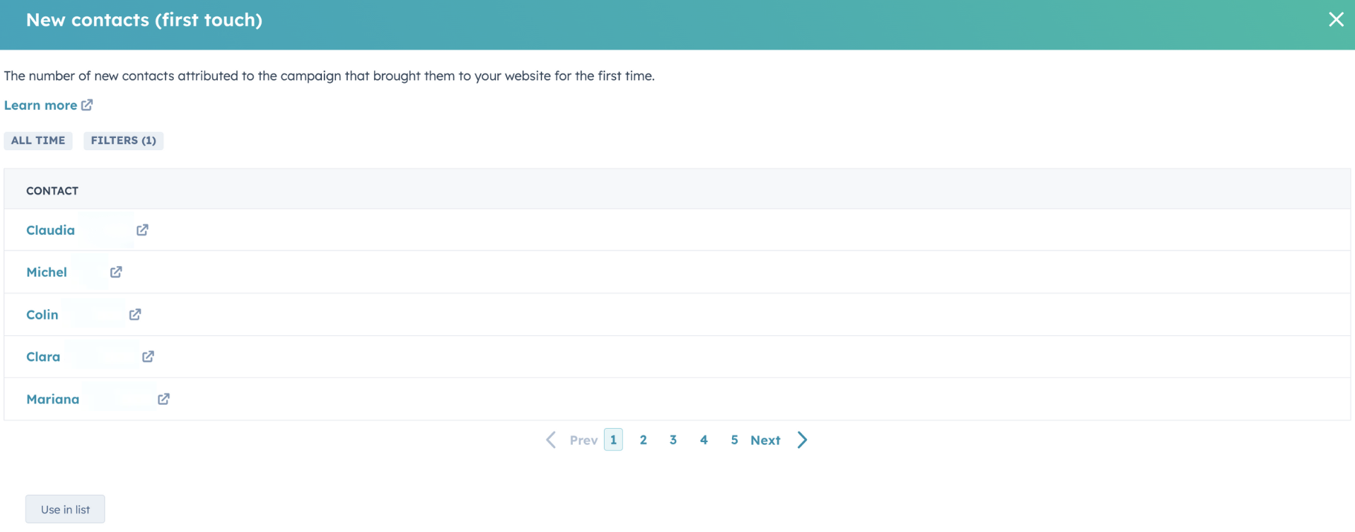 Enhanced 'New Contact' reporting now offers deeper insights with options to save and export data for better campaign analysis.