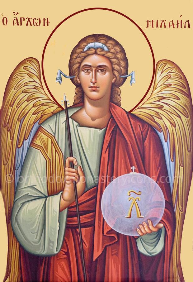 Orthodox byzantine icons of Archangels Michael and Gabriel pair (1) –  orthodoxmonasteryicons.com