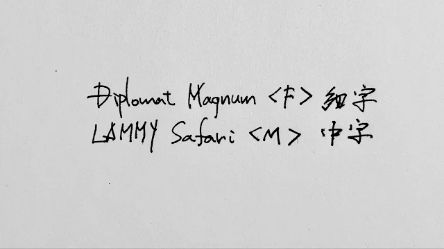 DIPLOMAT MAGNUM SoftTouch <F>とLAMMY Safari <M>