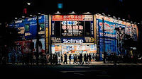 1920x1080px Free download | people, umbrella, walking, urban, neon ...