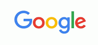 a google logo with a white background and a rainbow of colors (provided by Tenor)